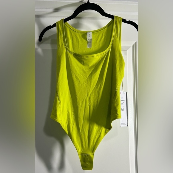 Lululemon Lichen Lime Green Bodysuit - Picture 3 of 6